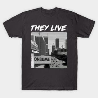 They Live Illustration by Burro T-Shirt